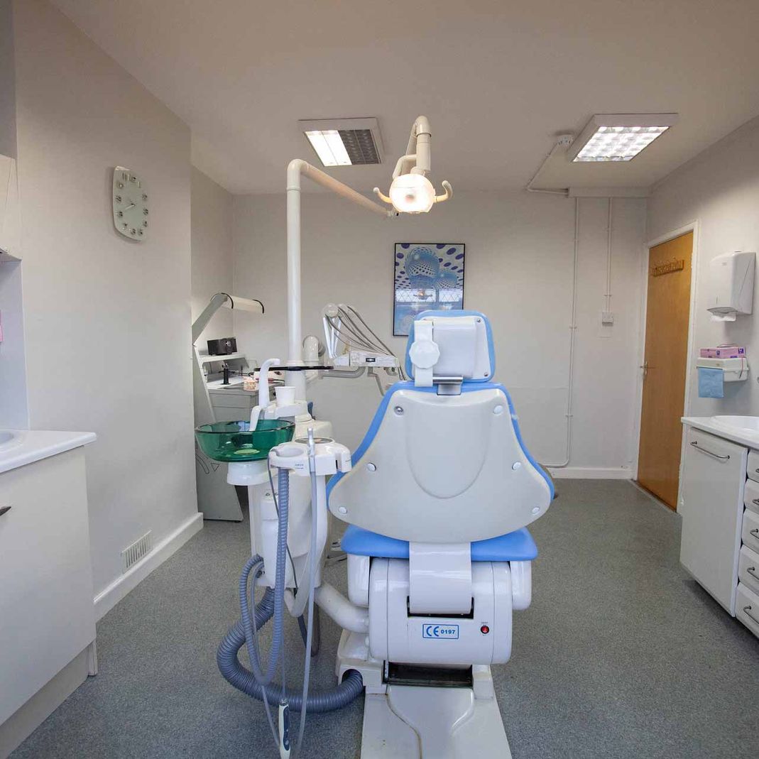 A Dental chair in a dental clinic