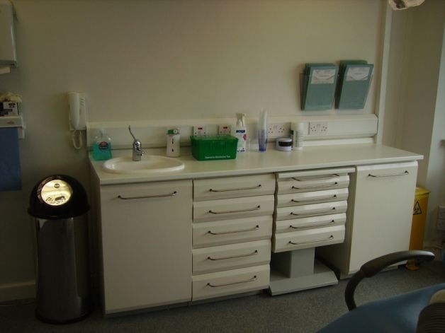 Cabinets in our Walkinstown Dental Studio clinic 