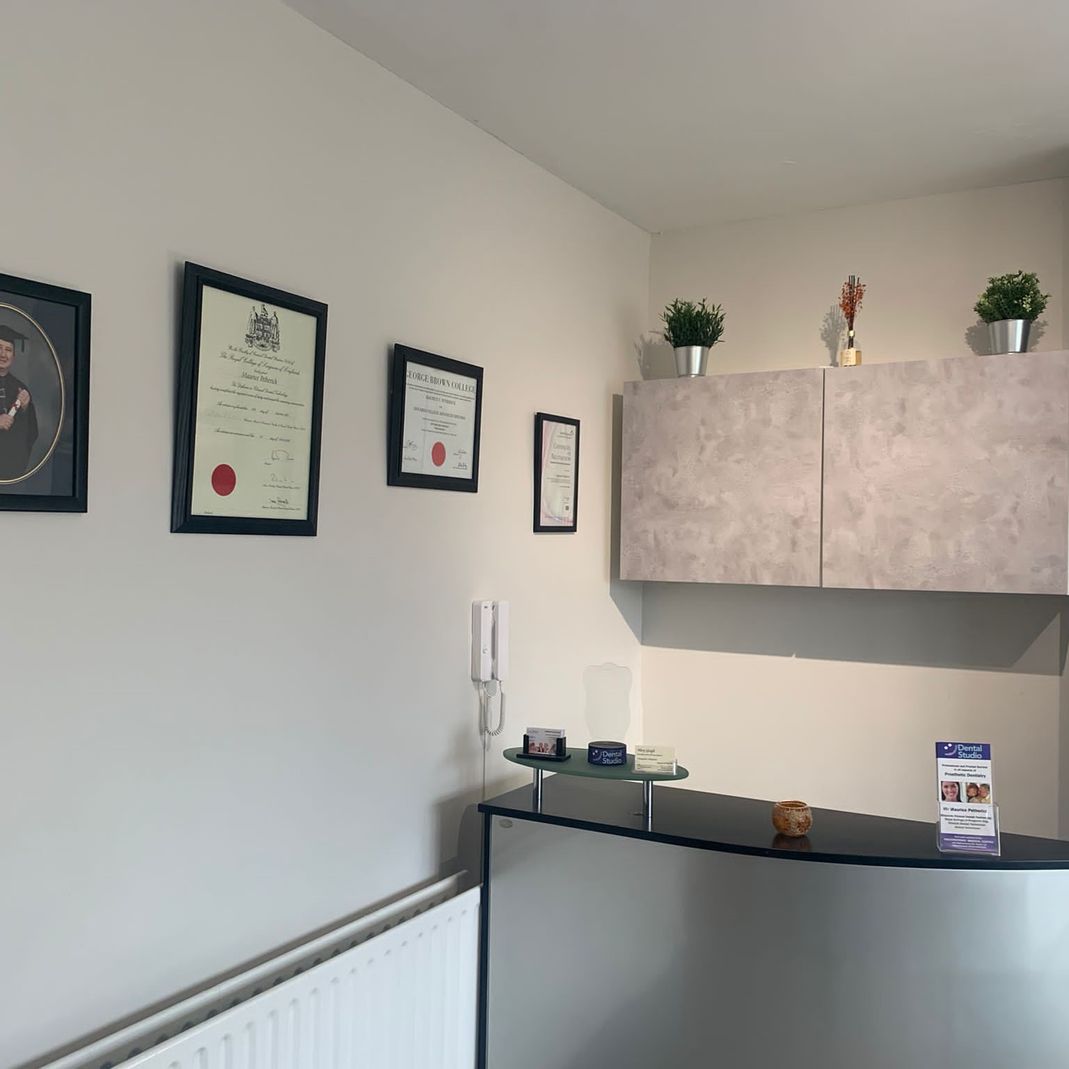 High angle of Walkinstown Dental Studio's reception desk