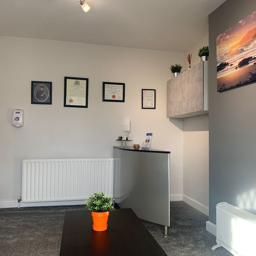 Right angle of Walkinstown Dental Studio's reception desk